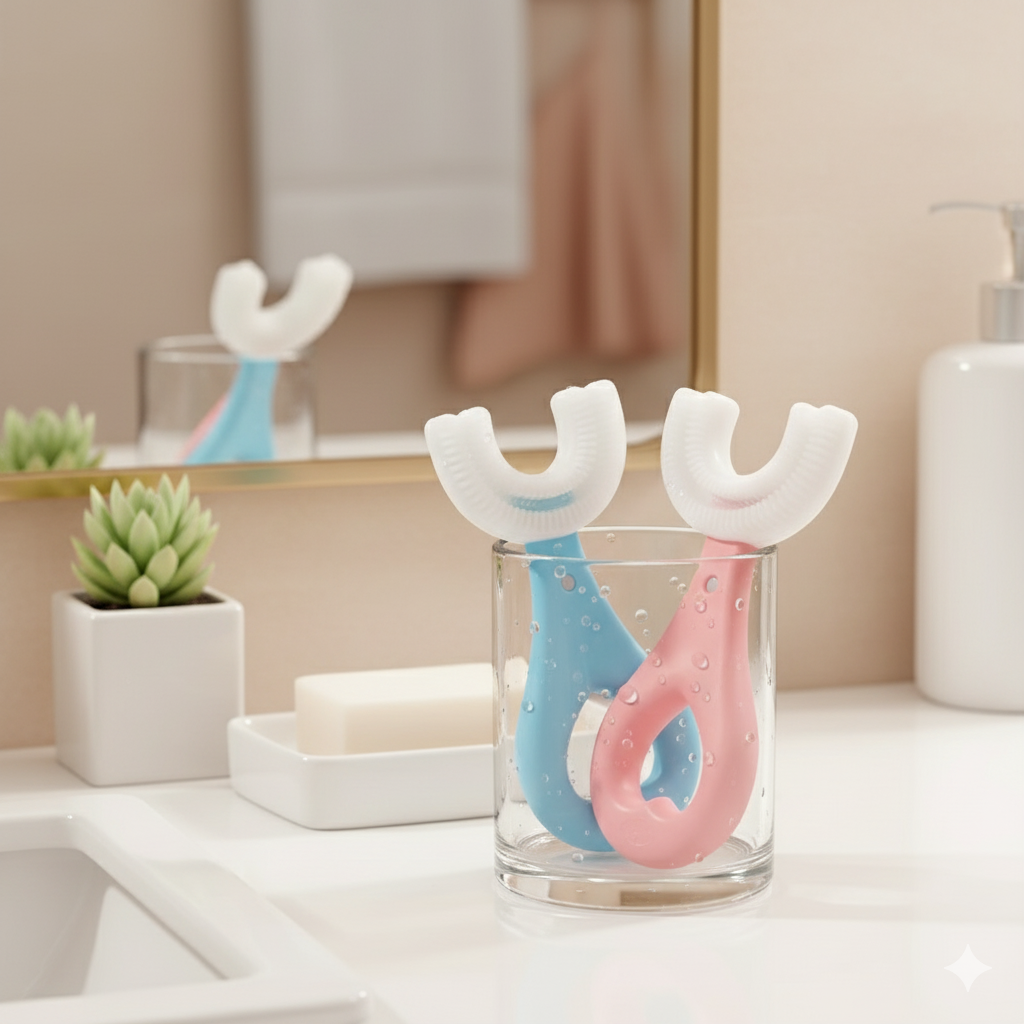 Baby Training Toothbrush Set Gentle & Safe First Toothbrush for Babies