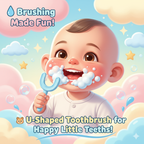 Baby Training Toothbrush Set Gentle & Safe First Toothbrush for Babies