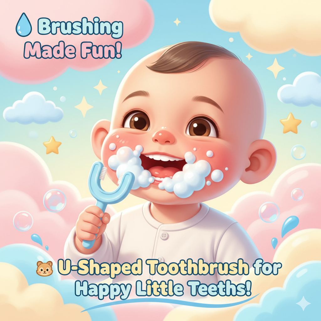 Baby Training Toothbrush Set Gentle & Safe First Toothbrush for Babies