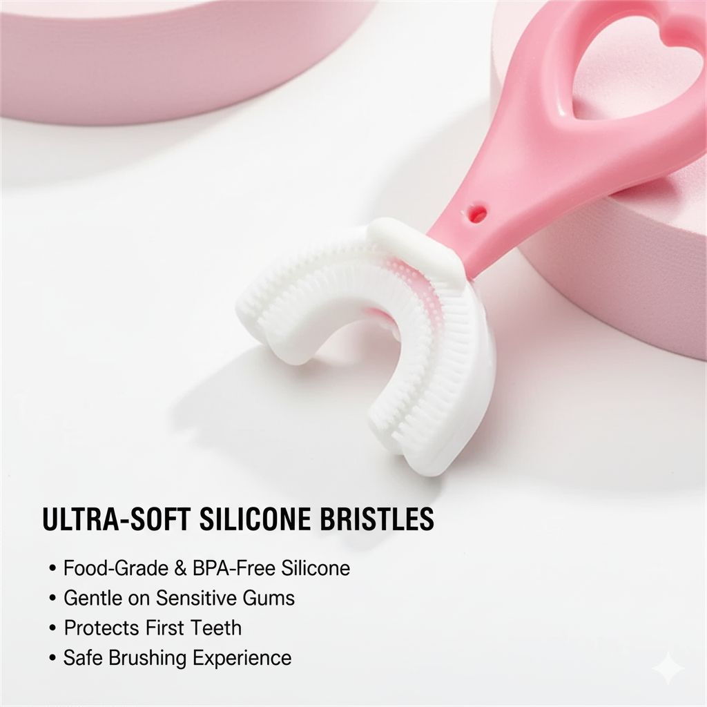 Ultra-Soft Silicone Bristles