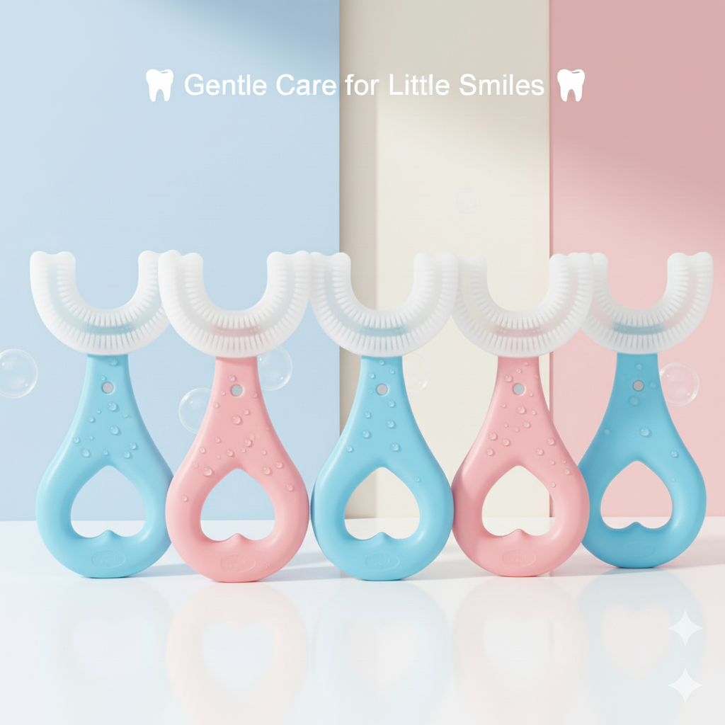 Baby Training Toothbrush Set Gentle & Safe First Toothbrush for Babies